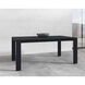 Lucerne 70 X 40 inch Sterling Black Outdoor Dining Table